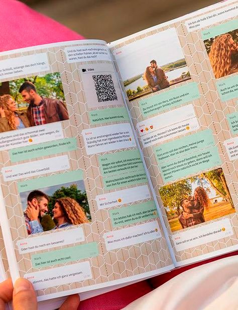 Book with messages and memories
