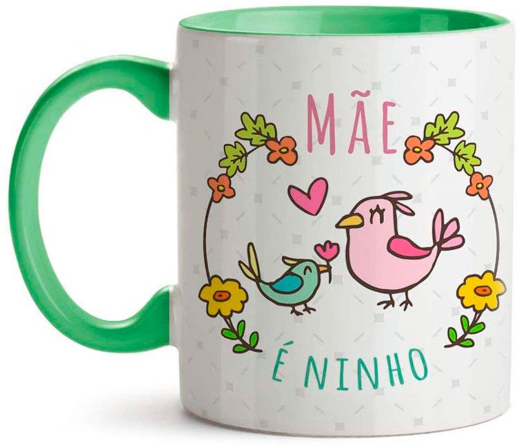 Personalized mug for mom with birds