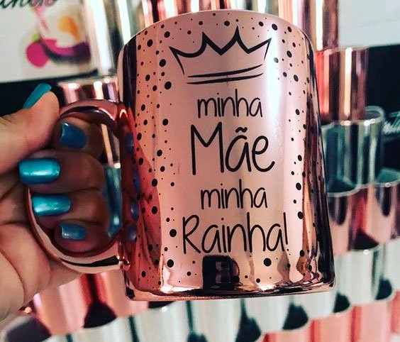 Personalized mug for Mother's Day metallic