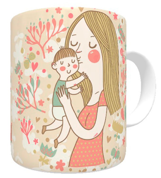 Mug for Mother's Day with loving design