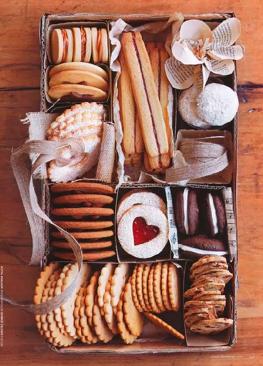 Basket of assorted cookies for mom