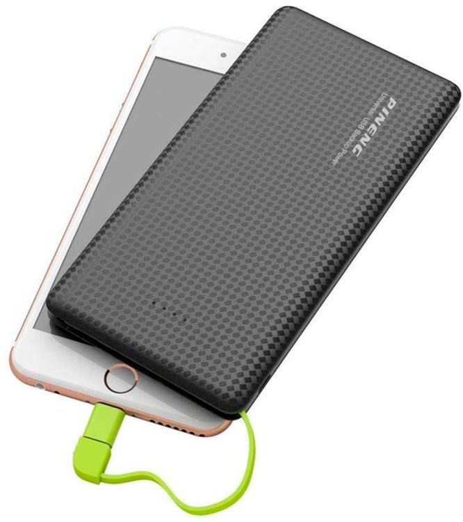 Portable cell phone charger for technology friend