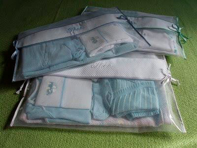 Baby clothes in the maternity bag